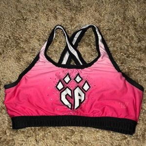 ca pink practice wear top